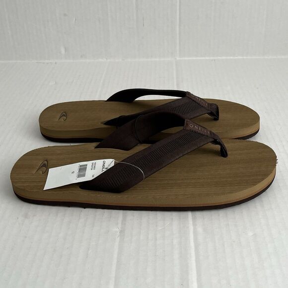 O\'Neill Men\'s Expedition Flip Flops Tan/Brown Lightweight Foam Sandals Size 12 main image 9